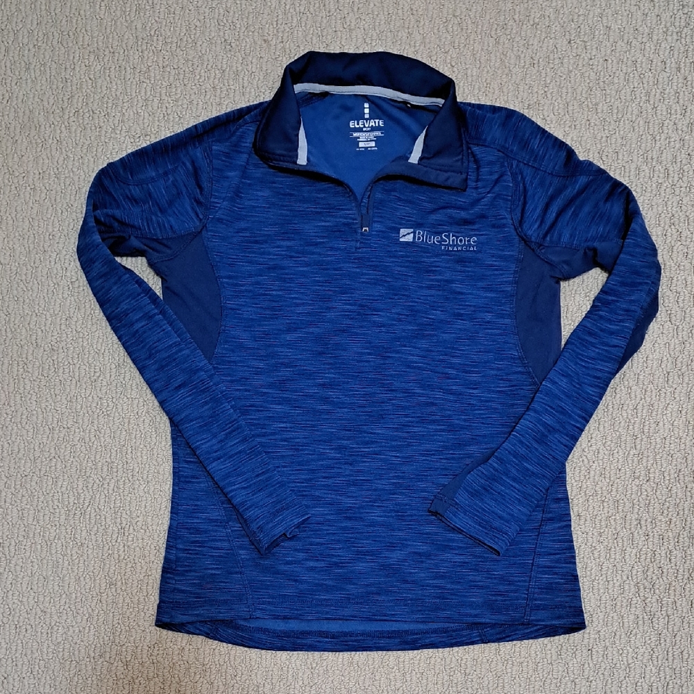 Elevate Women's Blue Long Sleeve Top - Size S, Activewear